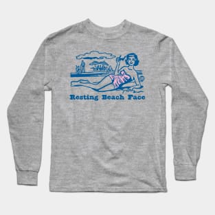 RESTING BEACH FACE Long Sleeve T-Shirt